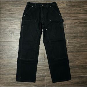 Black Carhartt Double Knee Pants